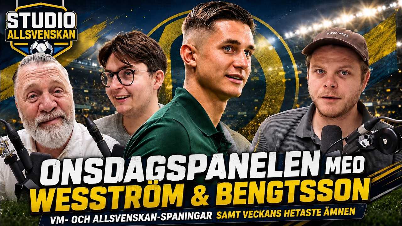 Onsdagspanelen med Wesström & Bengtsson – VM- och Allsvenskan-spaningar samt veckans hetaste ämnen