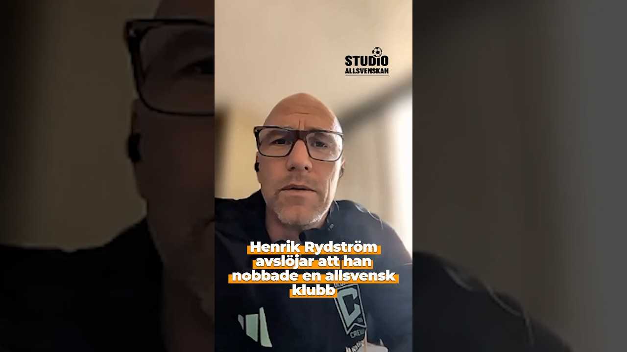 Henrik Rydström avslöjar att han nobbade en allsvensk klubb i vintras. Vilken?