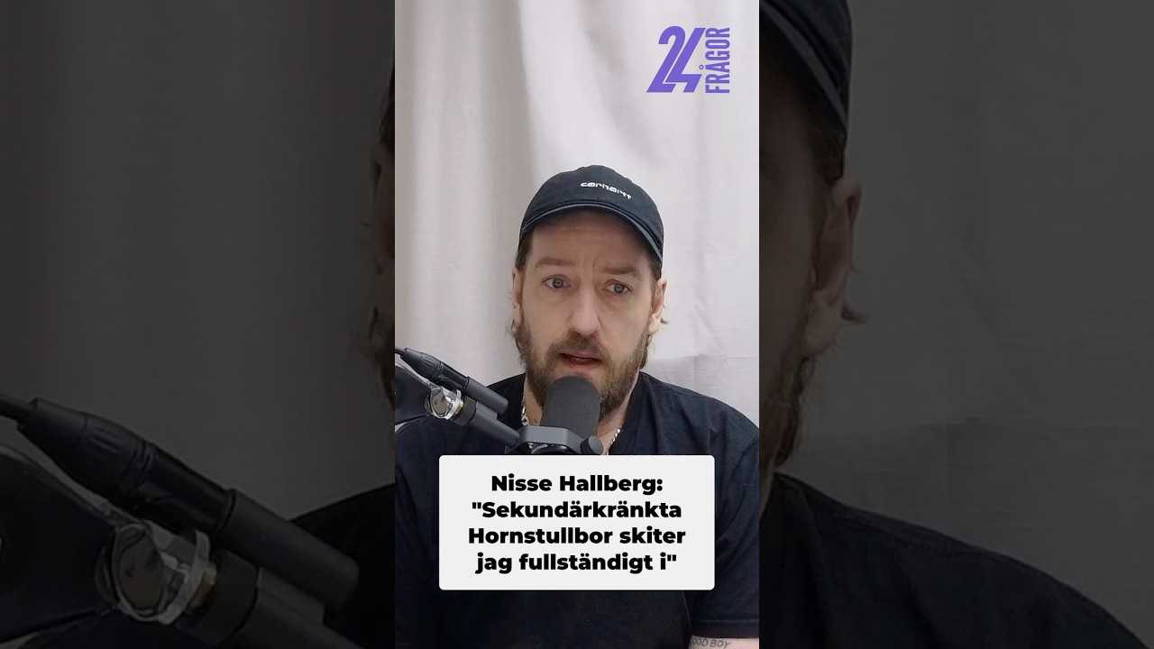 Nisse Hallberg: Sekundärkränkta Hornstullbor skiter jag fullständigt i"