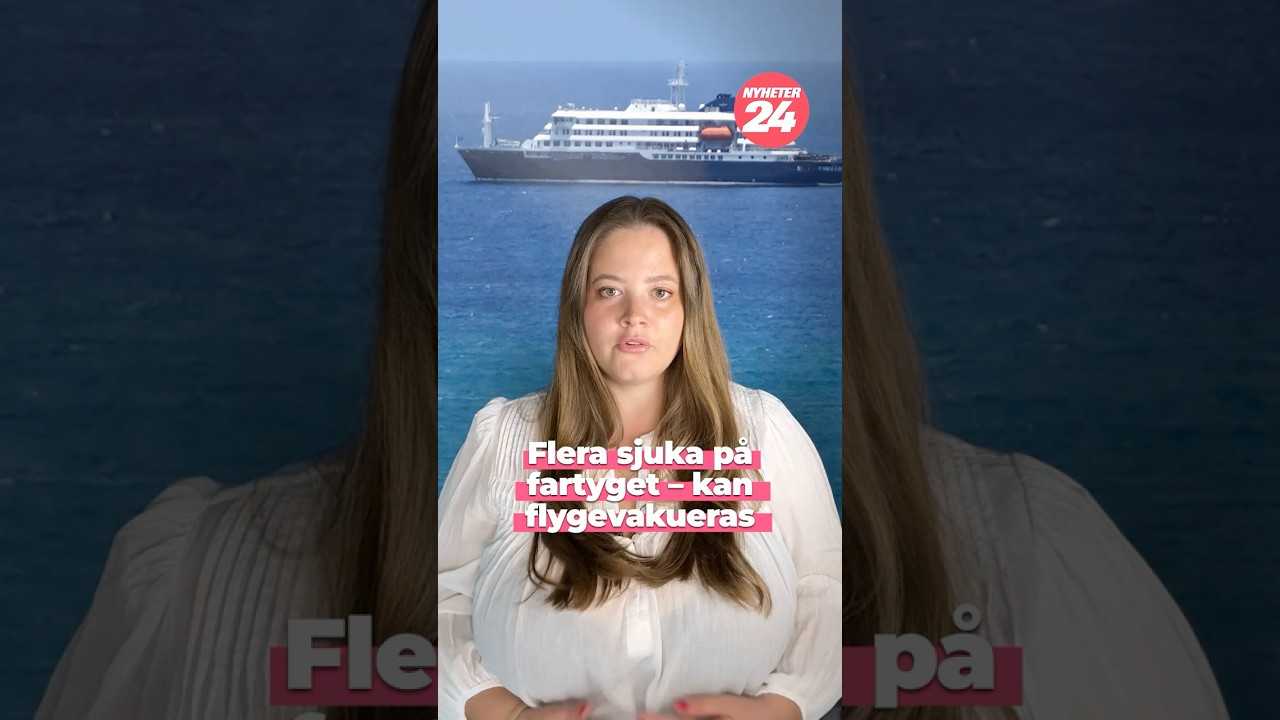 Flera sjuka på kryssningsfartyget – kan flygevakueras