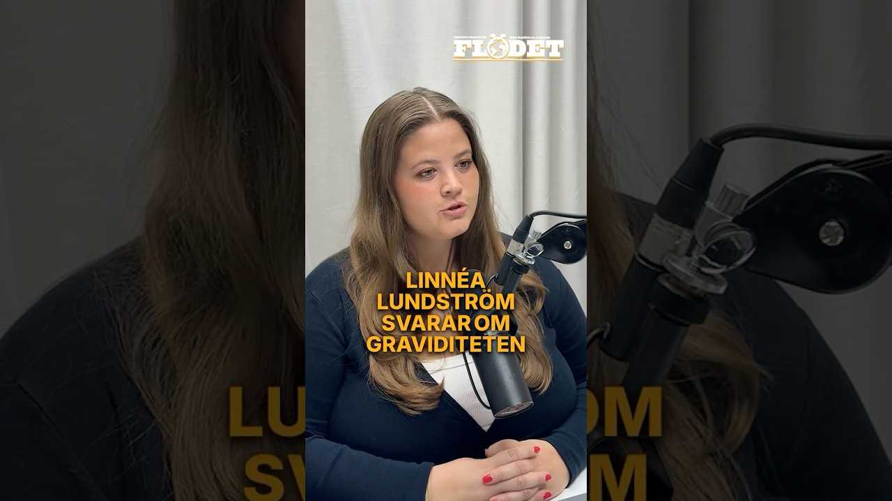 Linnéa Lundström svarar på frågan om graviditeten
