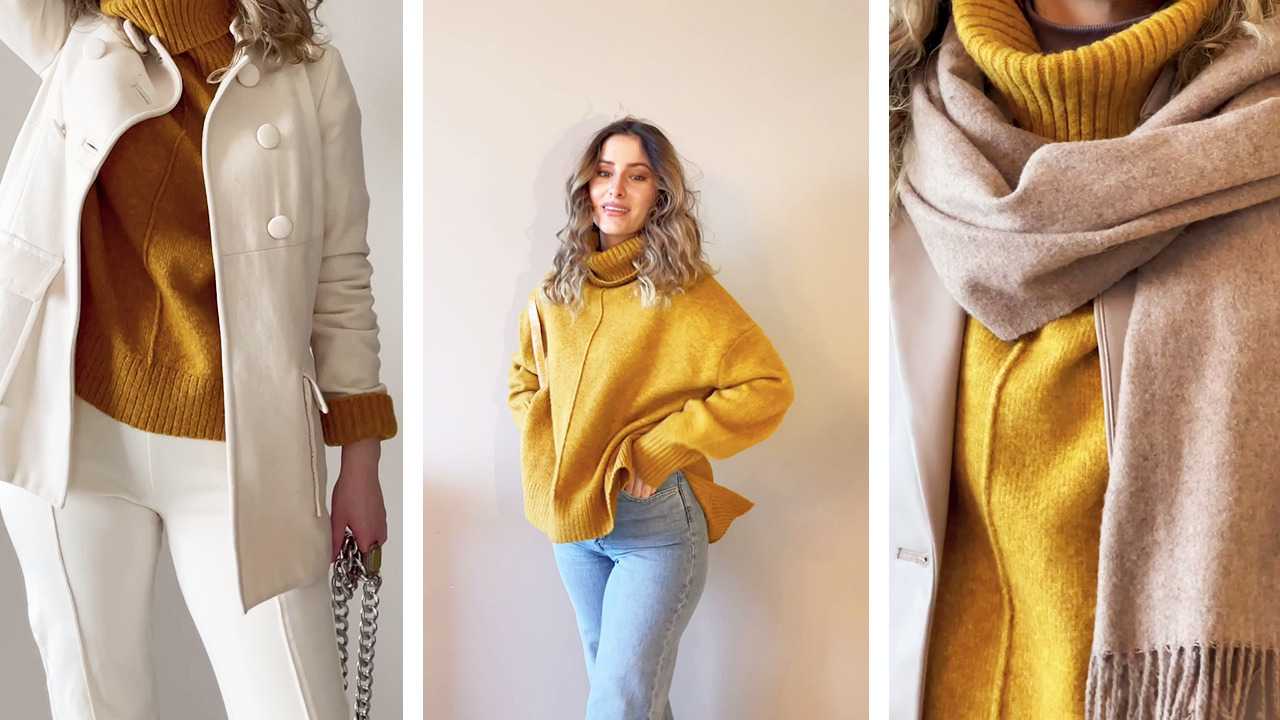 Så stylar du din stickade tröja på tre olika sätt